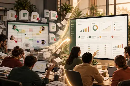 Limiti di Excel condiviso e migrazione a web application